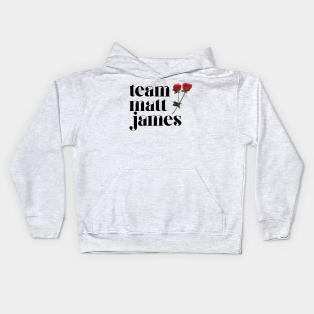 team matt james Kids Hoodie by stickersbycare